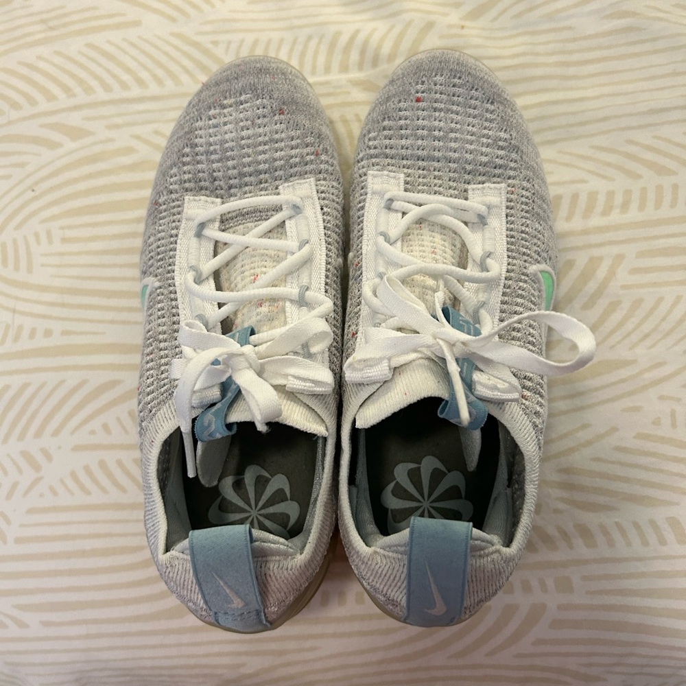 Nike Gray and White Sneakers